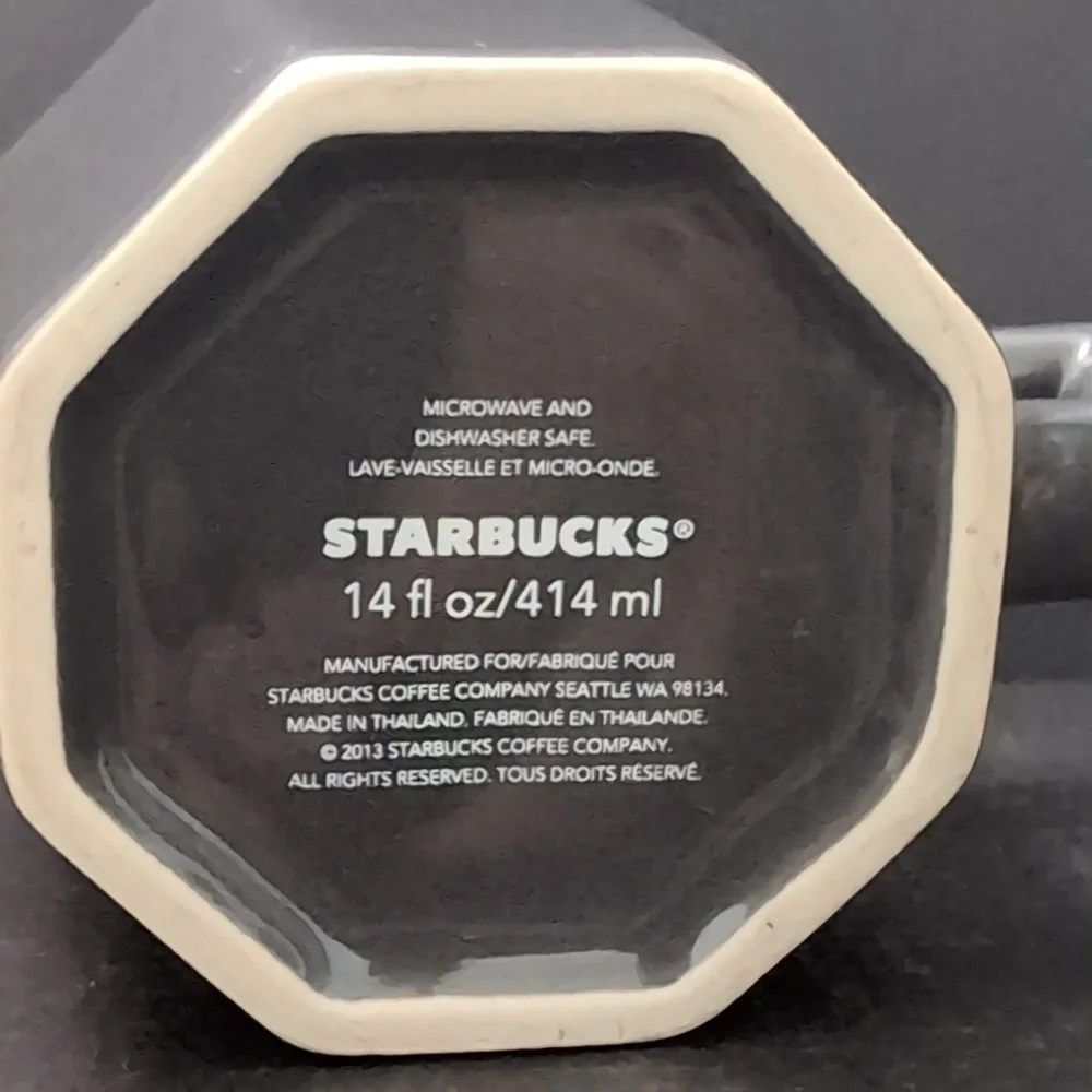 Starbucks 2013 14 fl oz, Limited Edition Silver/Metallic Gray Holiday Mug. - Picture 7 of 8